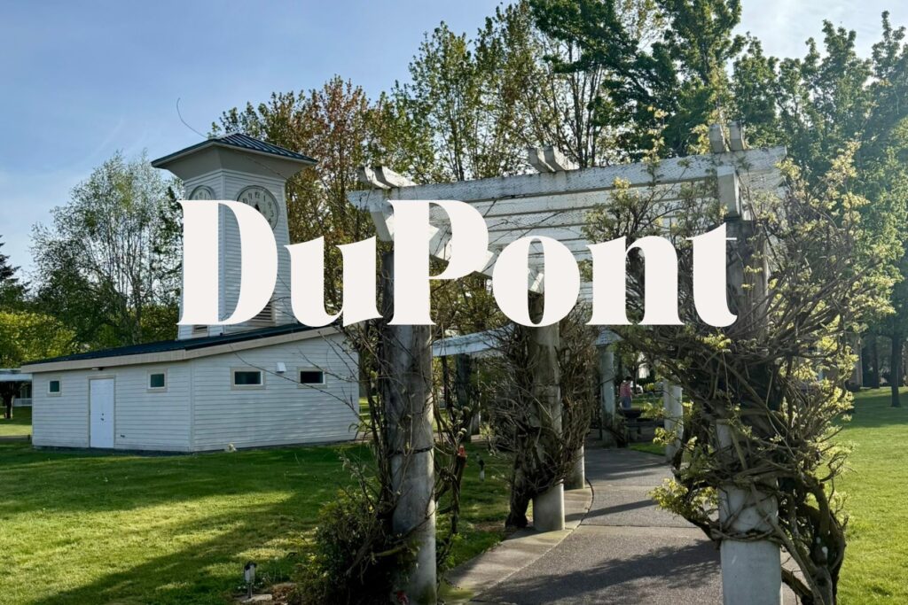 DuPont WA Clocktower Park Downtown